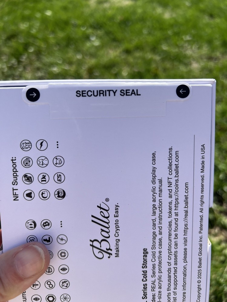 Ballet 24K Gold Cryptocurrency Card