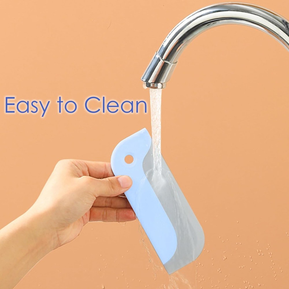 2 Pack Small Squeegees, Mini Squeegee for Windows, Mirrors, Blue & Yellow