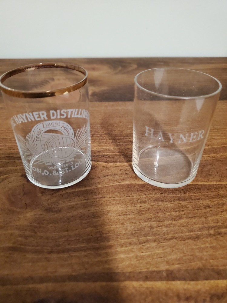 Antique Hayner Shot Glasses