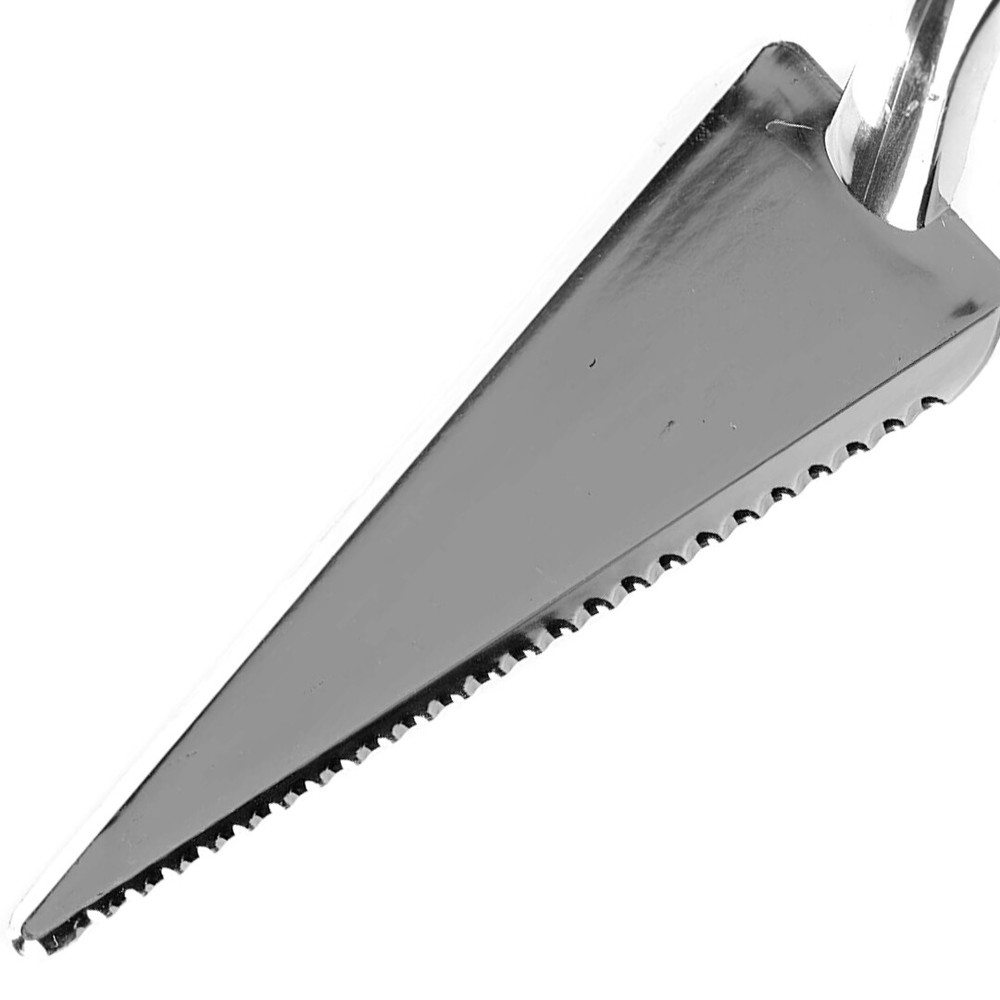 [3 PACK] 10 Inch Silver Disposable Plastic Cake Servers - Pie Servers Disposable
