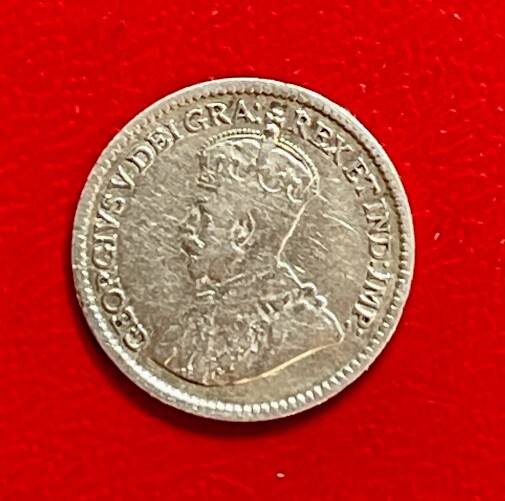 1919 Canada 5 Cent Silver World Coin. ENN Coins
