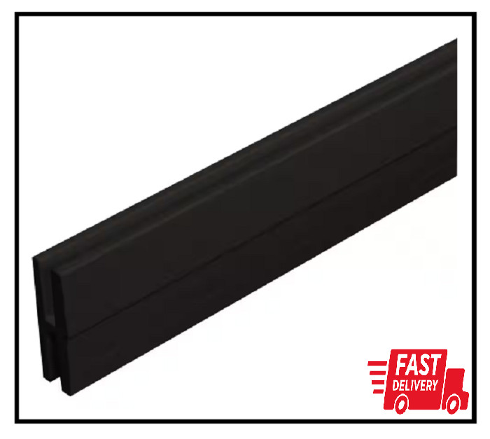 4 Ft. Black Vinyl Lattice Divider (2-Pack)