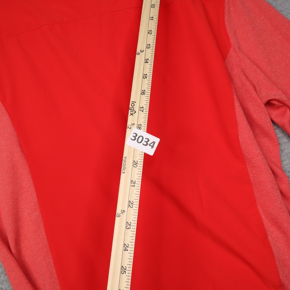 Zero Restriction Z710 Snap Pullover Mens Medium Red Heather Performance Golf