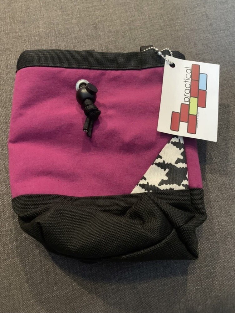 Practical chalk Bag Bucket Berry Houndstooth