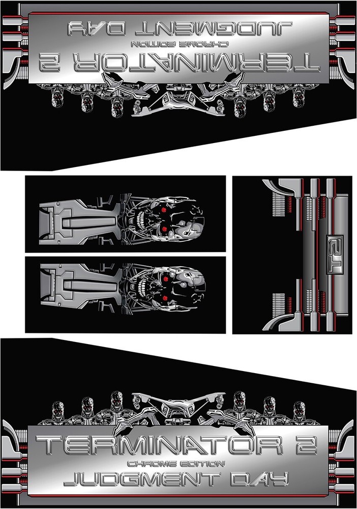 T2 Chrom Edition Pinball Decals
