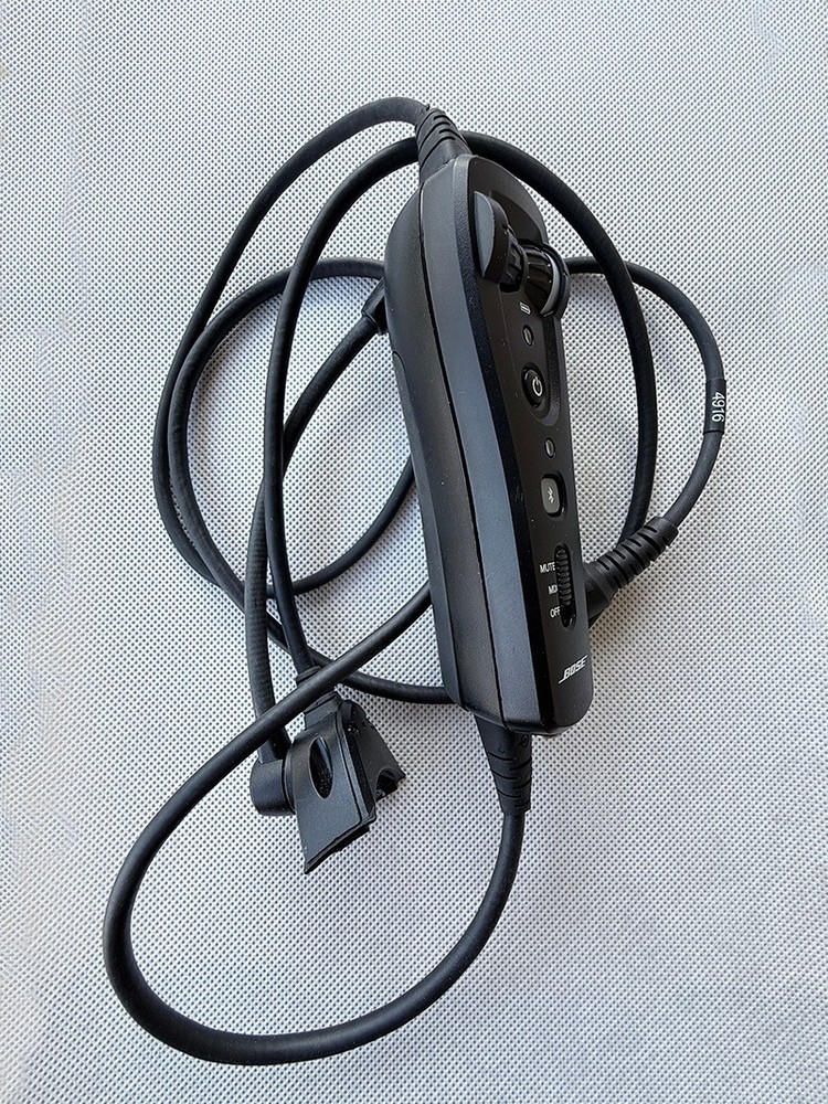 Bose A20 Bluetooth Control Module LEMO 6 Pin Plug Adapter Triple Cable Mic
