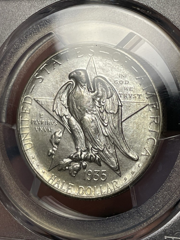 1935-S PCGS MS66 CAC Texas Commemorative Silver Half Dollar