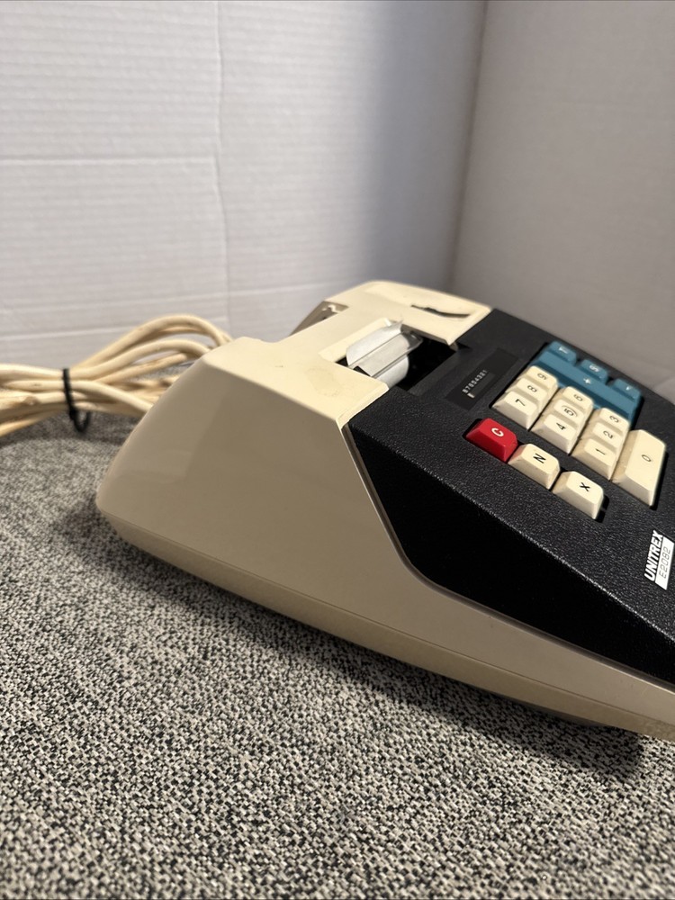 Unitrex Eiko Electric E2082 ● 10 Key Adding Machine Printer 1970s Vintage Retro