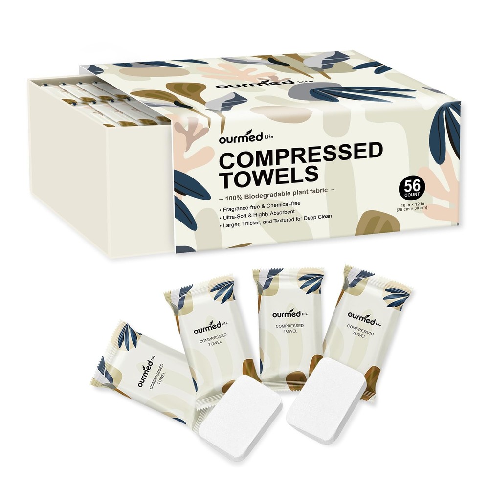Mini Compressed Towel Tablets, Portable Disposable Face Towels, Individually ...