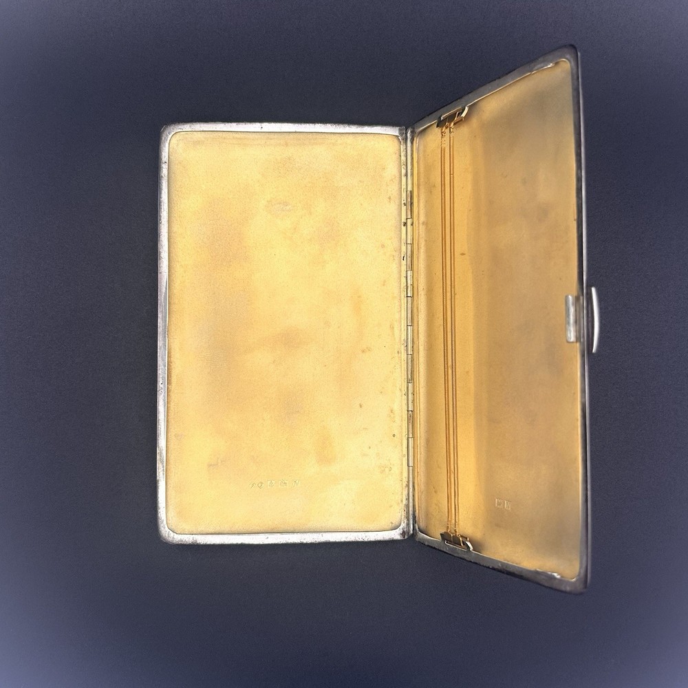 191g Solid Sterling Silver Cigarette Case | Birmingham 1962 | Frederick Field