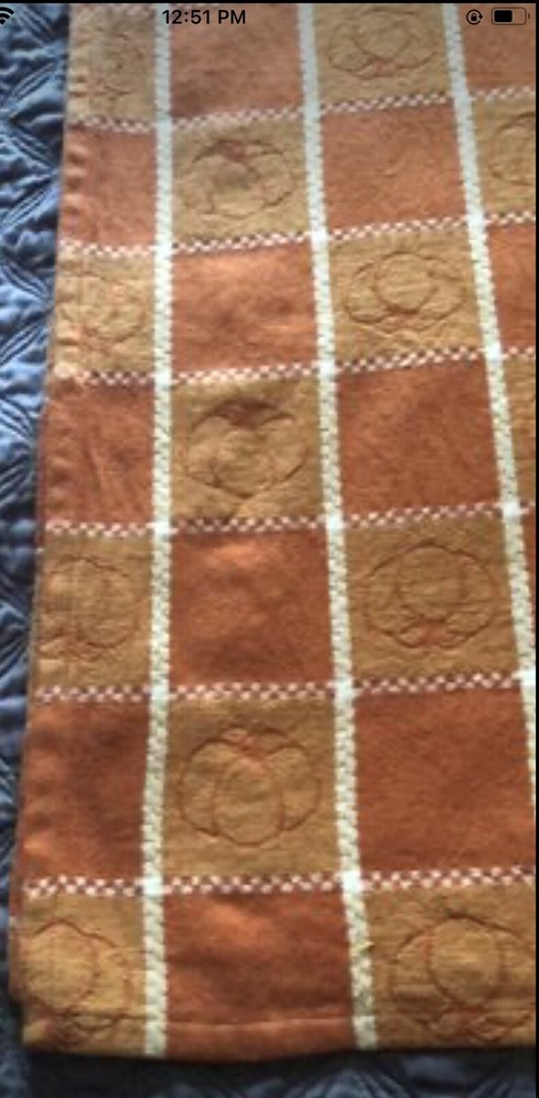 Fall Pumpkin Cotton Rectangular Woven Tablecloth 96” x 58”