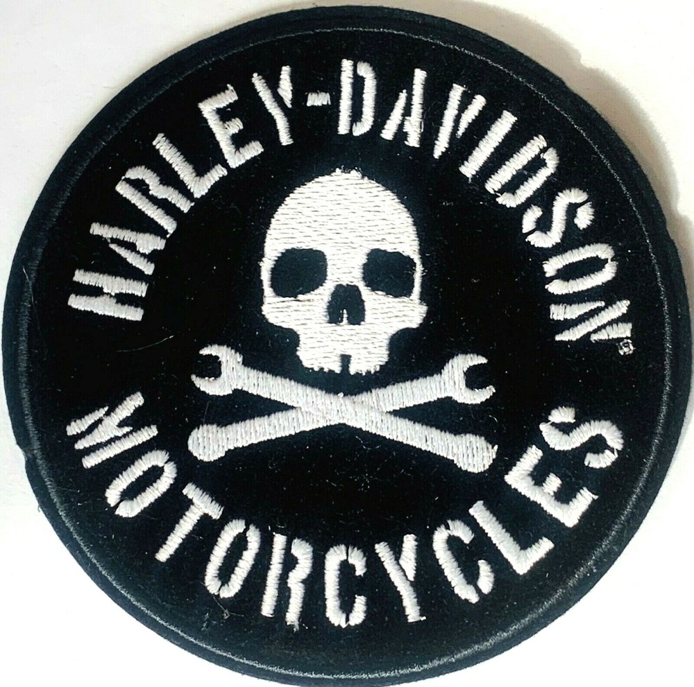 Harley Davidson Stenskull W/ Wrenches Motorcycle Biker Patch 4" EM8260652