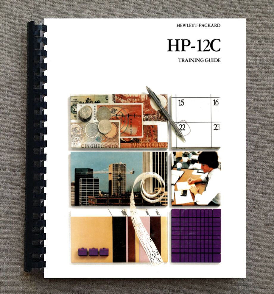 HP-12C Calculator HP-12C Training Guide user manual