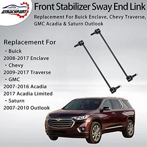 Front Sway Bar Stabilizer Links 2 Pcs｜Replacement For 2007-2017 Buick Enclave,