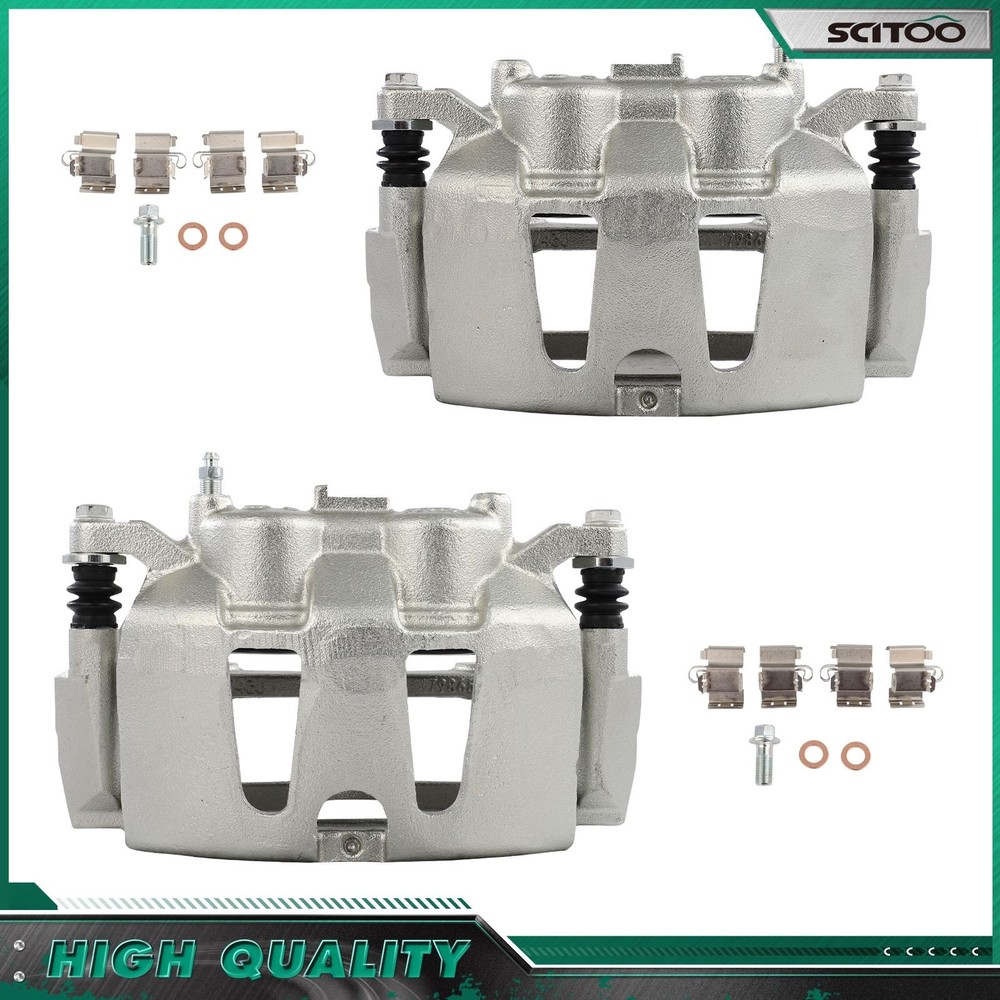 Pair Front Brake Calipers For 2012 - 2020 DODGE GRAND CARAVAN w/ Bracket