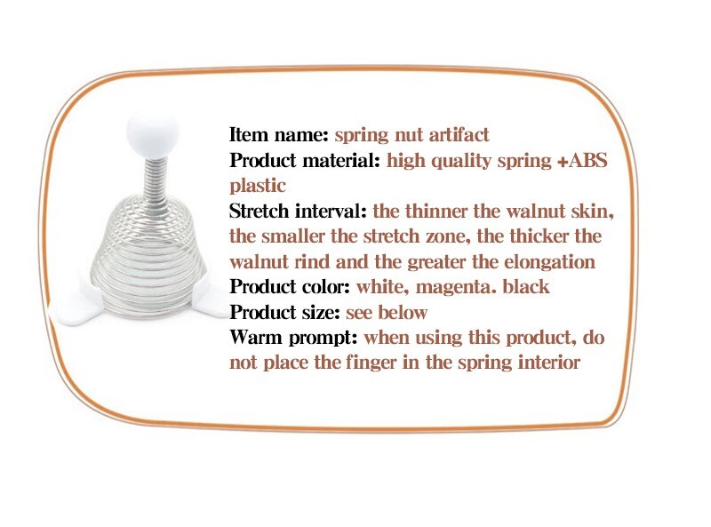 Spring nut artifact remove walnut skin high quality spring ABS plastic