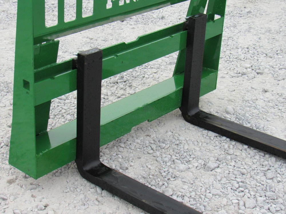 48" 4,000 Pound Pallet Fork Attachment Fits John Deere Tractor Loader Hook Pin