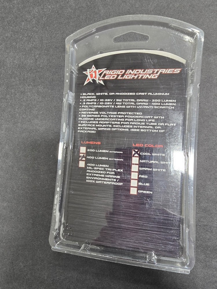 Rigid Industries A-Series LED Accessory Light--COOL WHITE 400 Lumen