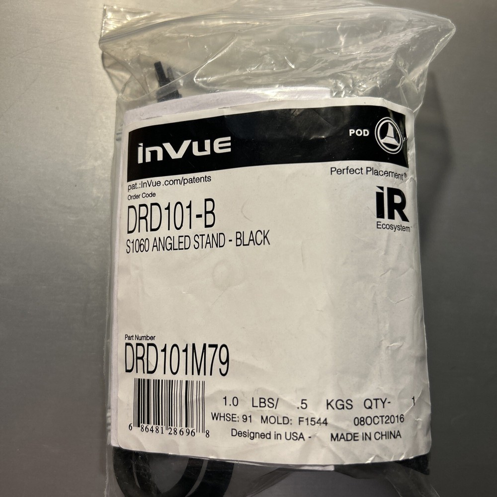 inVue DRD101-B ANGLED Standard Security Stand black