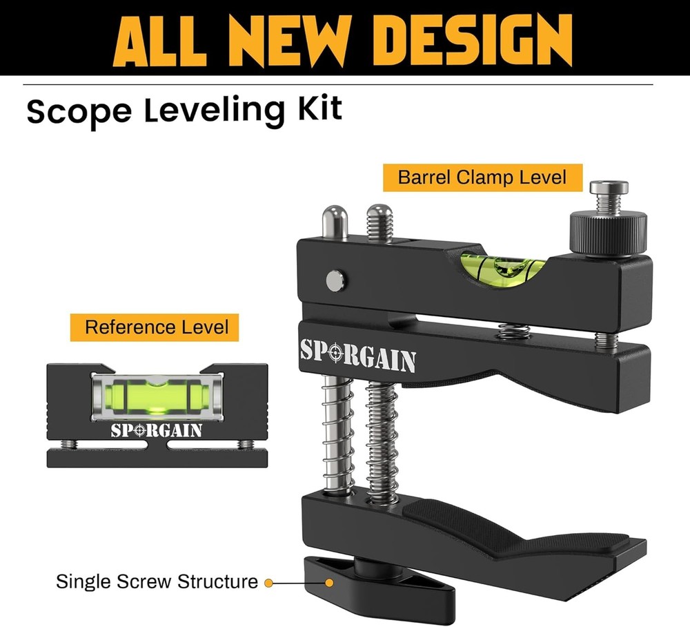 [Updated] New Model Scope Leveling Kit, Mounting Tool Magnetic Dark