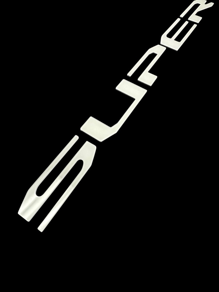 White Tailgate Insert Letters For 2025 Ford Super Duty Platinum