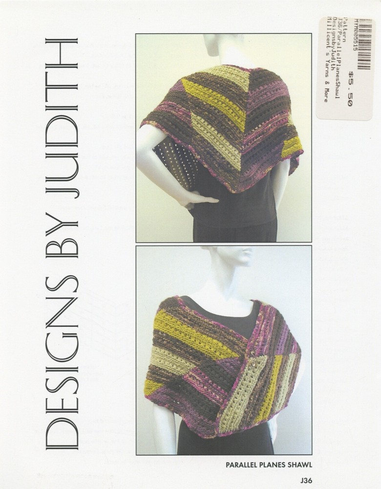 Designs by Judith Knitting Pattern DJ36 Parallel Planes Shawl