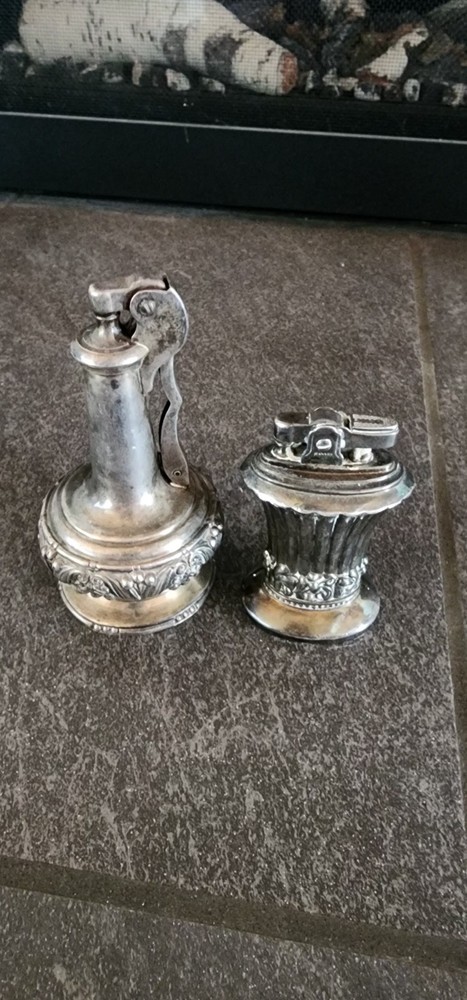 Ronson Decanter table lighter bundle vintage silver-plated finish 60's