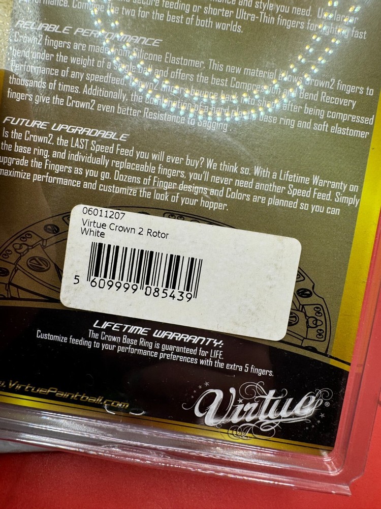 Virtue Crown Speed Feed Rotor NOS-White