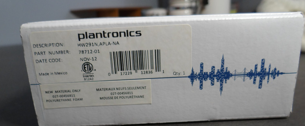 PLANTRONICS EncorePro HW291N 78712-01 Headset