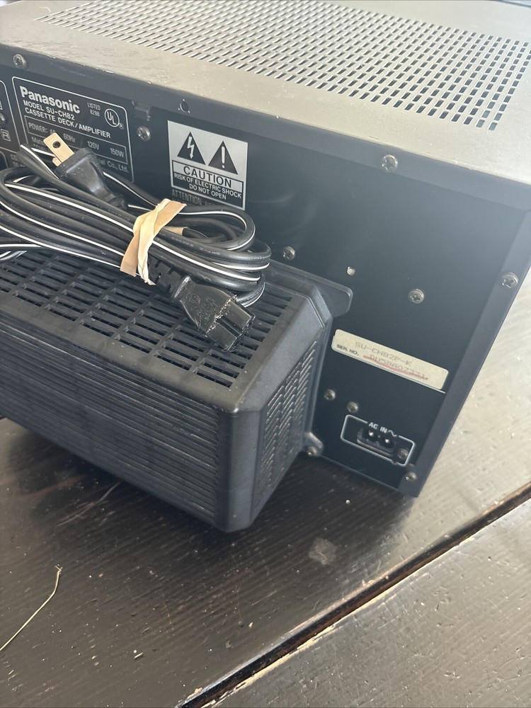Panasonic Stereo Integrated Amplifier - Black - SU-CH82 Cassette Deck
