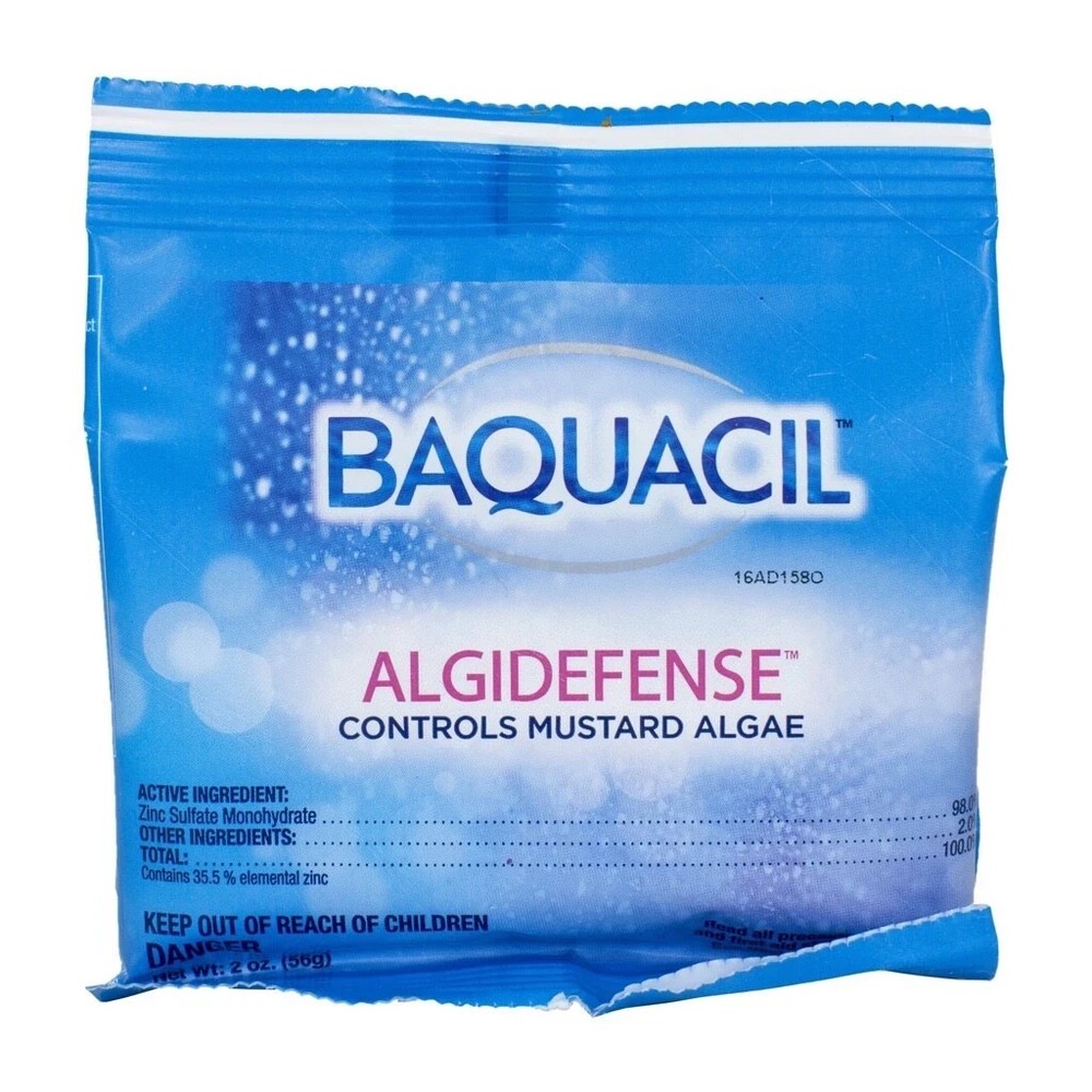 Baquacil 84346 AlgiDefense 8ct Mustard Algae Control Granular Pool Algaecide