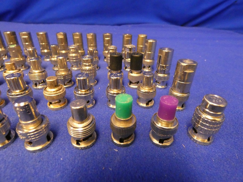 Assorted 75 Ohm BNC Terminator Connectors Qty 50