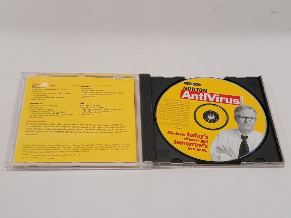 Symantec Norton AntiVirus: Version 4.0 (PC CD-ROM, 1997)