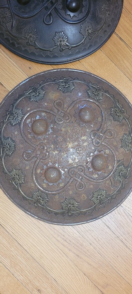 Old Talwar Sword And Two Dhal Shields