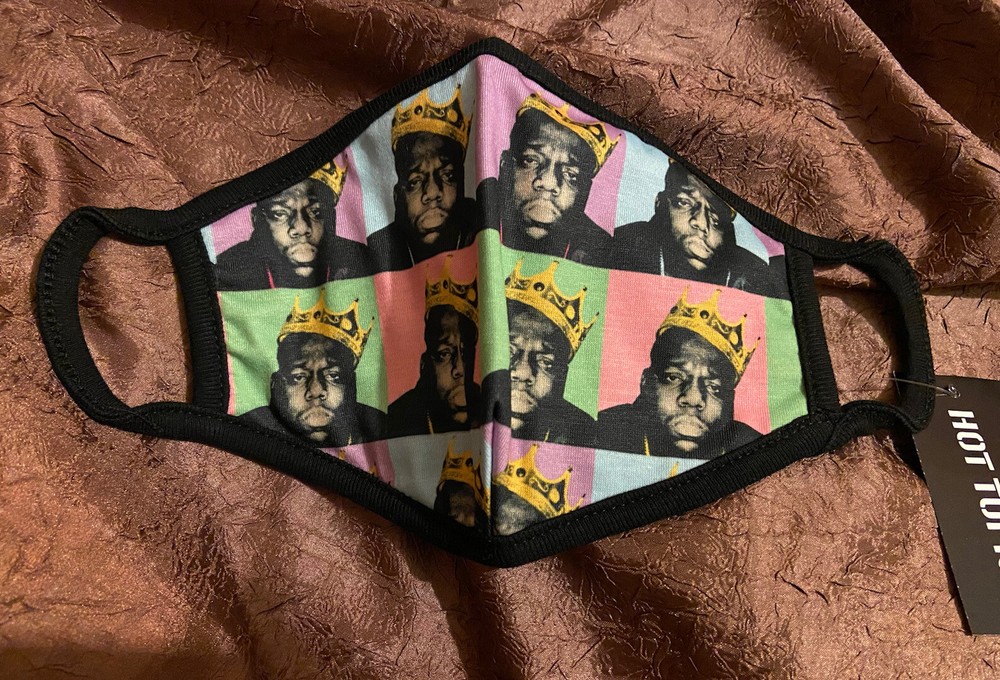 Notorious B.I.G Face mask NWT