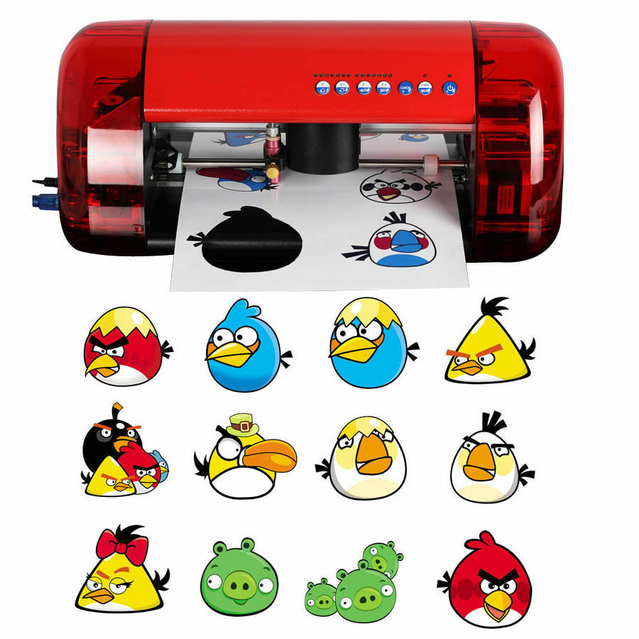 DIY Stickers Cutter A4 Vinyl Cutter Plotter Cutting Machine Contour Cut Function