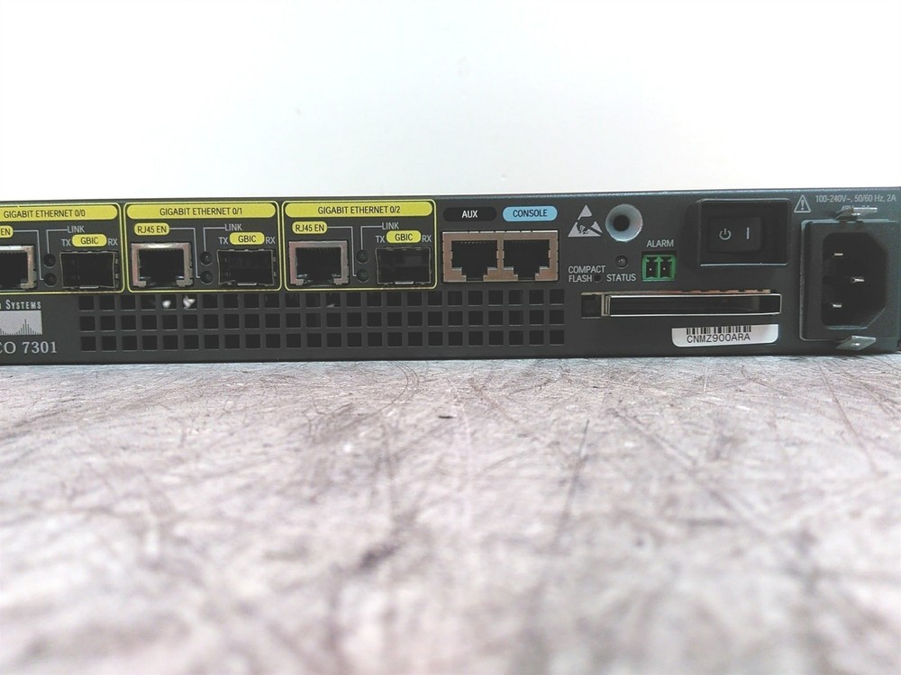 Cisco 7301 Gigabit Network Router w/ Gigabit Network Module