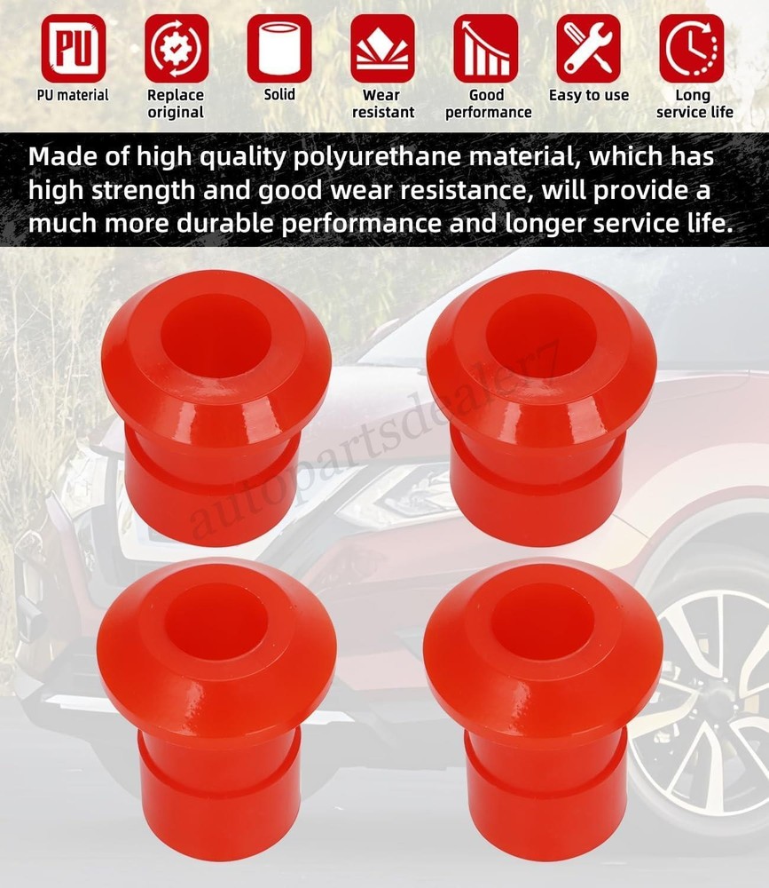 For Nissan Rogue 2008-2020 Front Subframe Poly Bushing Kit Front and Rear - 4PCS