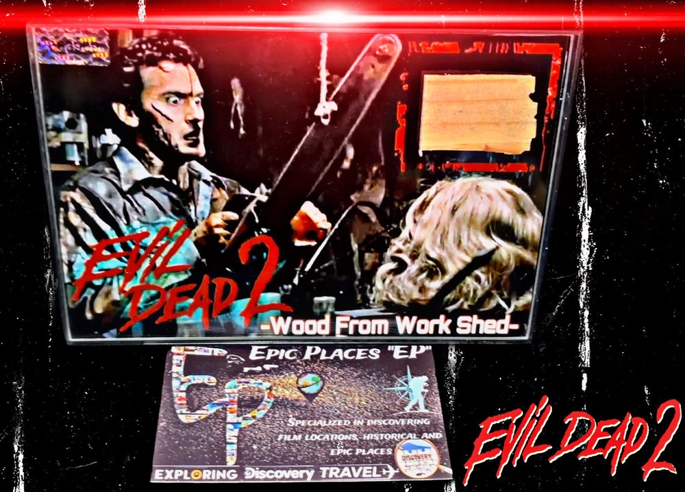 Evil Dead 2 Prop Work Shed Relic Prop Memorabilia with COA