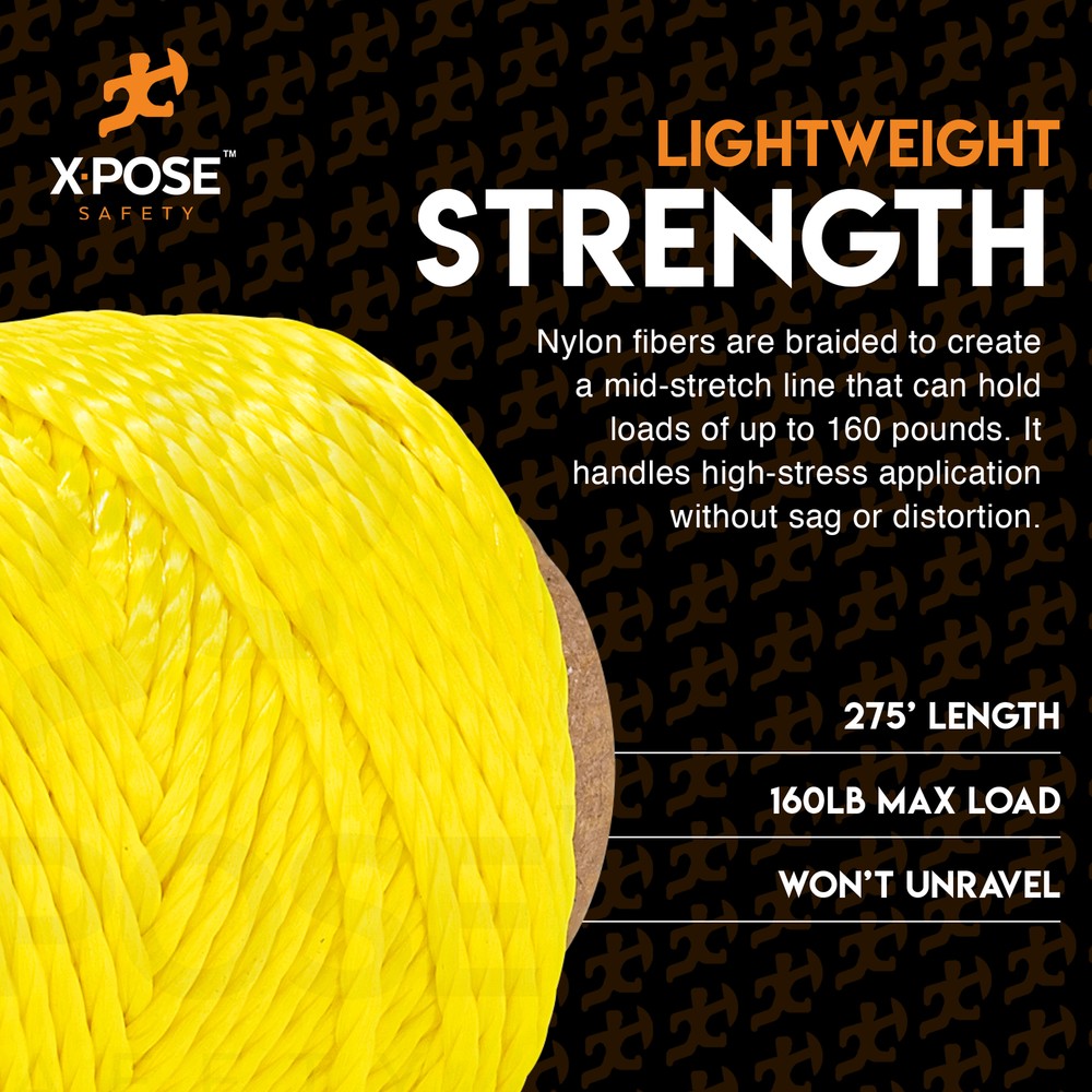 Yellow Nylon Twine - 275' Nylon String - Synthetic Thin Twine String