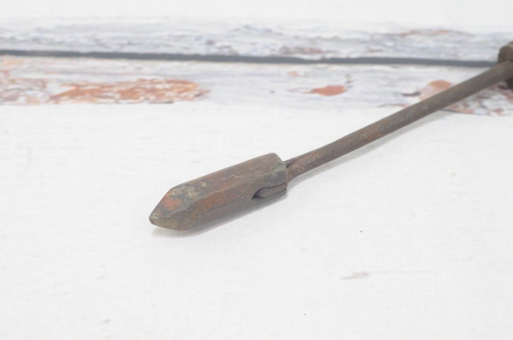 Antique Soldering Irons Copper Head, Wood Handle, Blacksmith Tool Primitive Tool