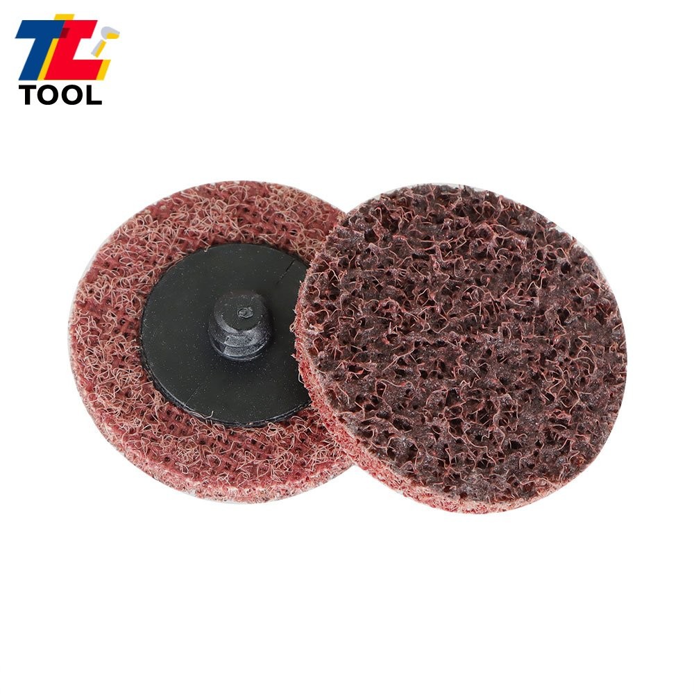 50Pcs 2" Surface Conditioning Discs Roll Lock Die Grinder Sanding Pads
