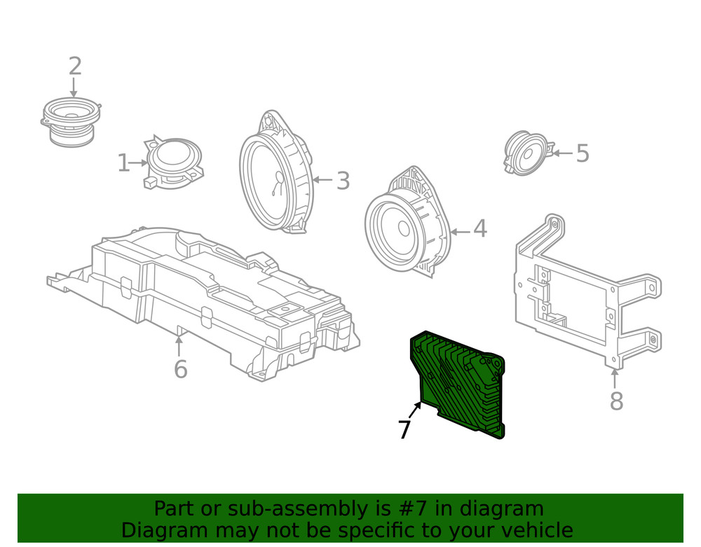 Genuine GM Amplifier 85573321