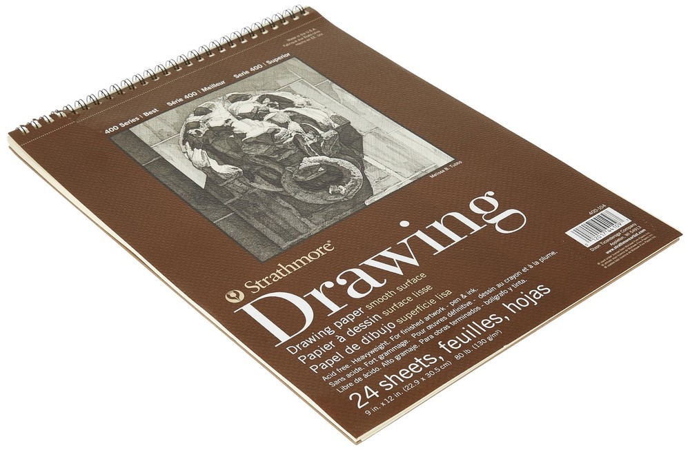 Smooth Drawing Pad 9x12 - 400 Series Cream Micro Perforated Sheets