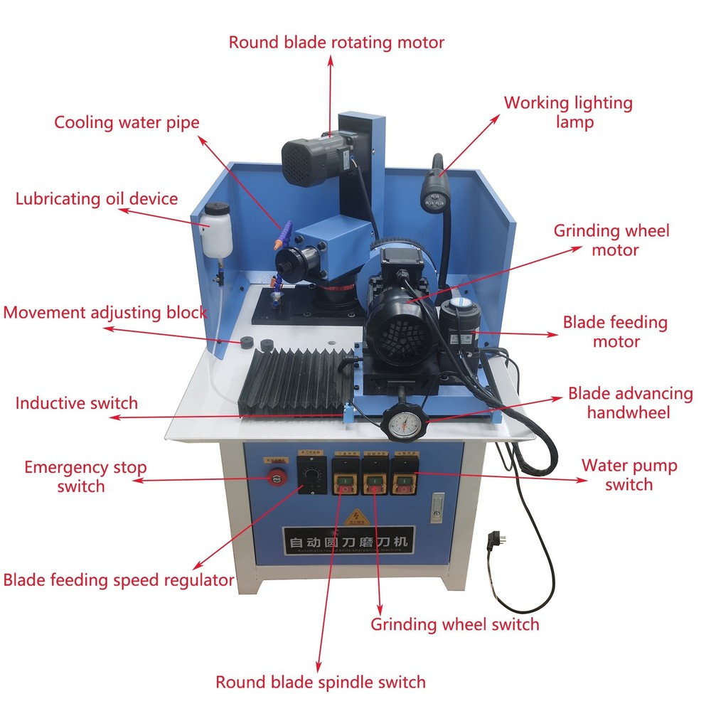 220V Automatic Circular Blade Sharpening Grinding Machine Automatic Round Blade