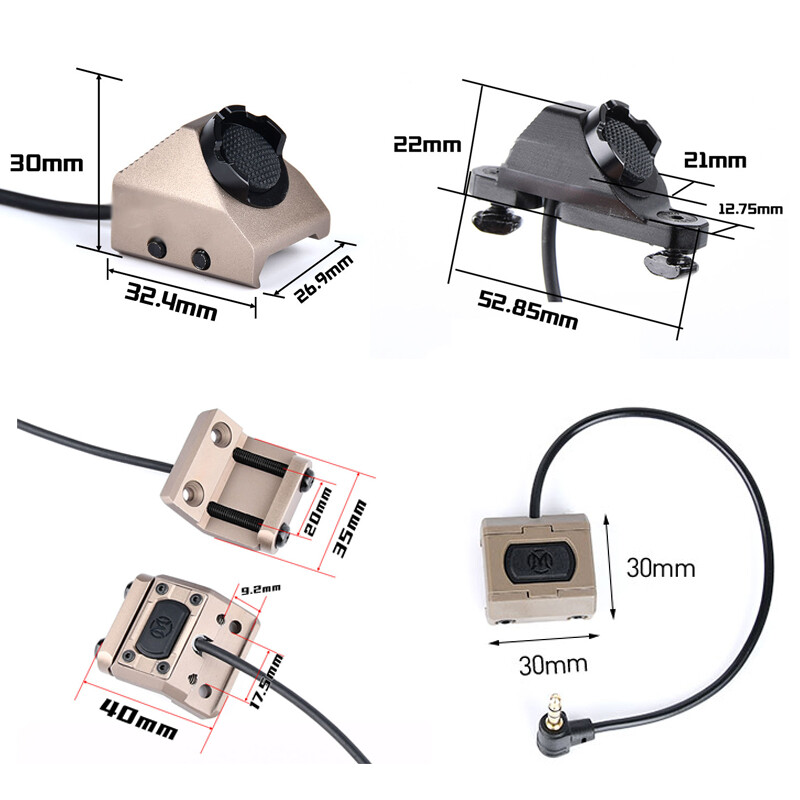 Hot Button Remote Switch Unity M-LOK Rail for Surefire M300 M600 Scout Light New