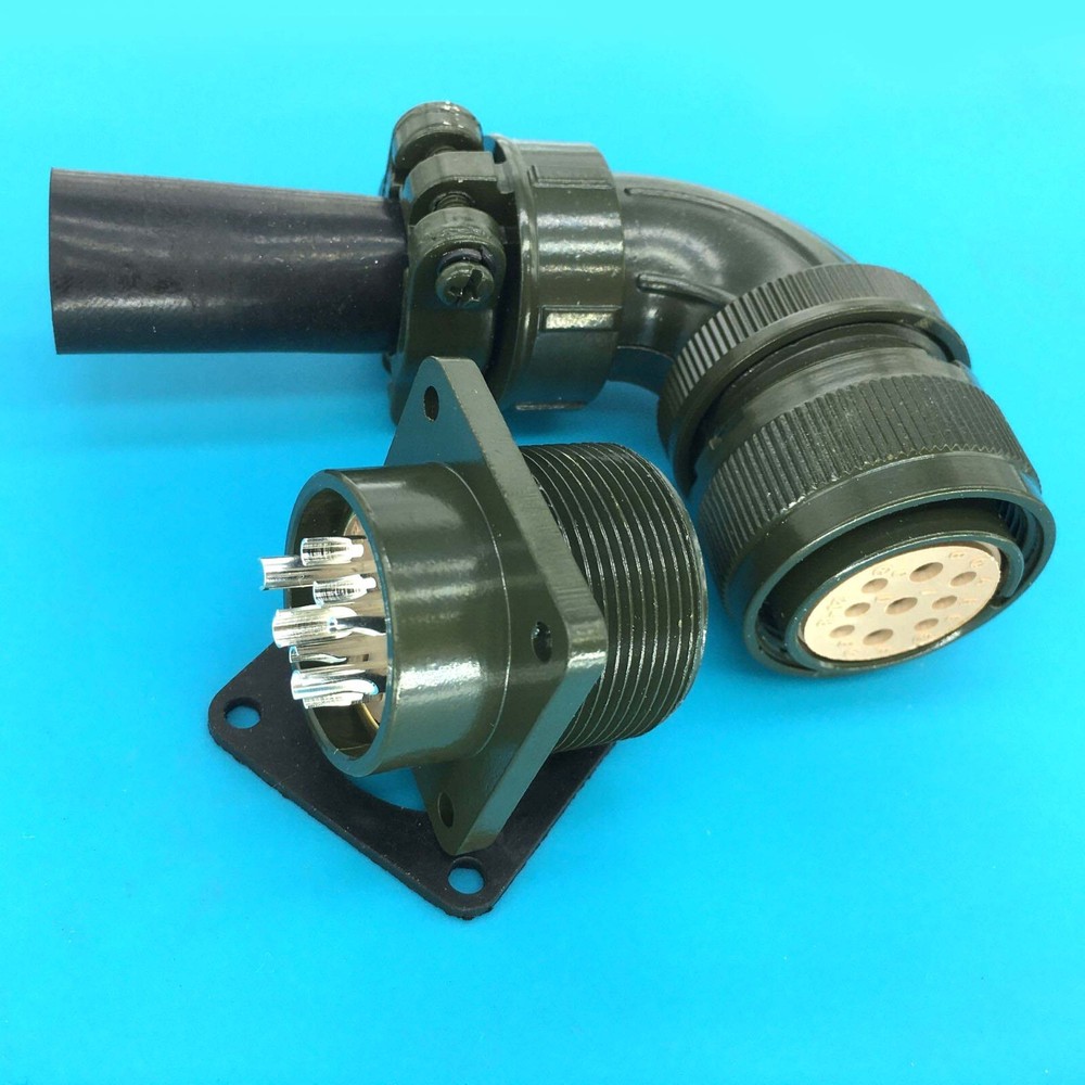 set 90° Aviation plug servo motor special plug & socket MS3108 20-18S 9-core