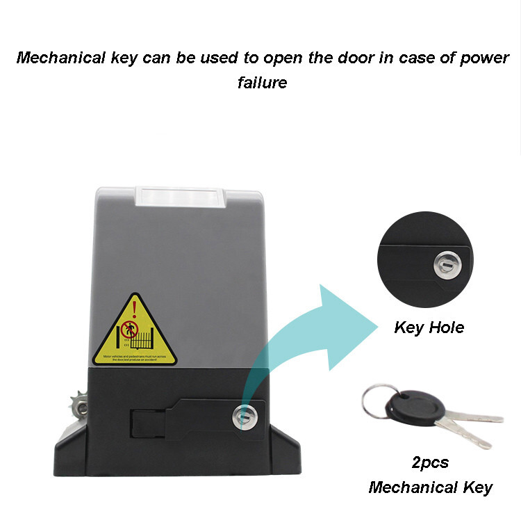 4000lbs Automatic Sliding Gate Opener Door Operator APP Control w/4 Remote+Keypa
