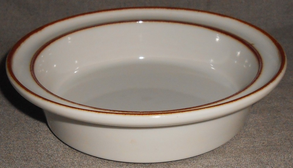 Set (3) Sango STOCKHOLM BROWN PATTERN Rim Cereal Bowls