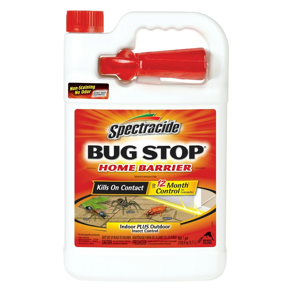 Spectracide Bug Stop Home Barrier - 1-Gallon Bug Killer Spray for Pest control